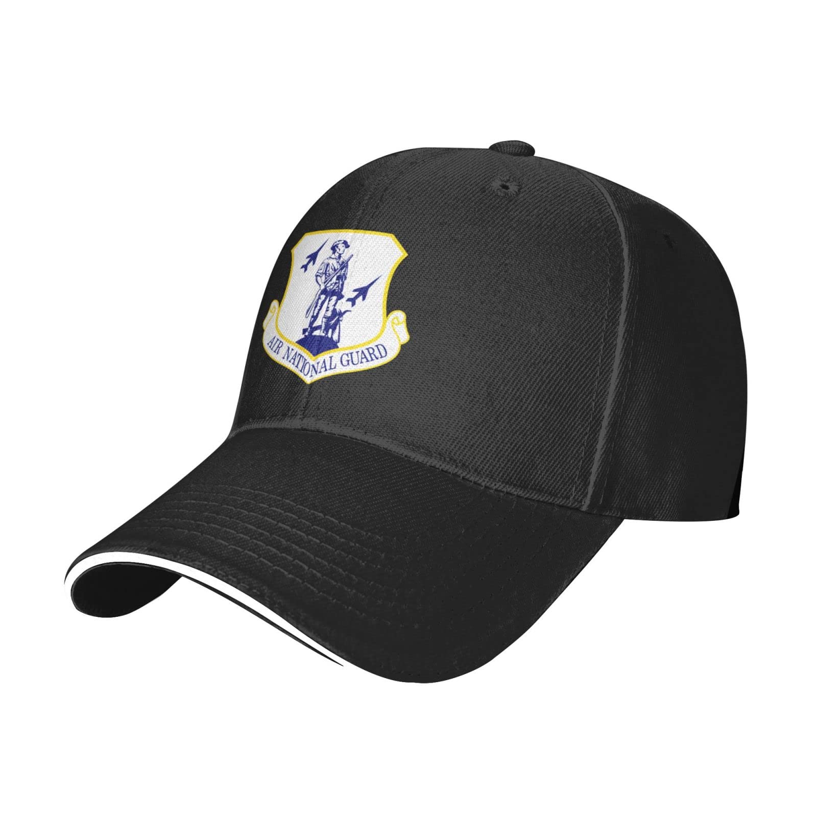 US Air Force Air National Guard Baseball Cap - Adjustable Duck Bill Military Hat for Men & Women - Black - Perfect for Outdoor Activities, Sports & Patriotic Events