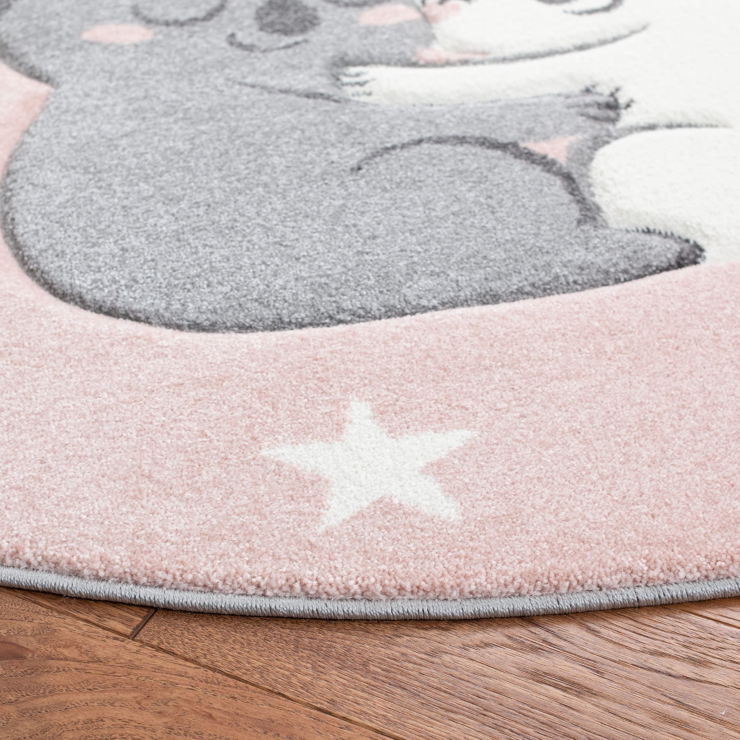 SAFAVIEH Carousel Kids Collection Round Area Rug - 5'3