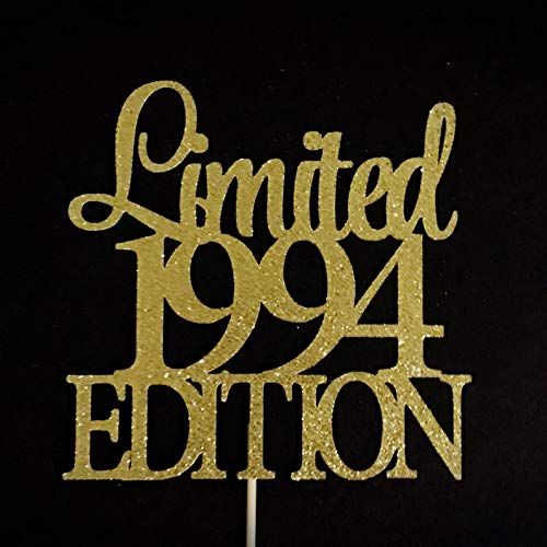 Vintage 1994 Limited Edition 25th Birthday & Anniversary Cake Topper - Perfect for Milestone Celebrations, Wedding Anniversaries, and Special Occasions