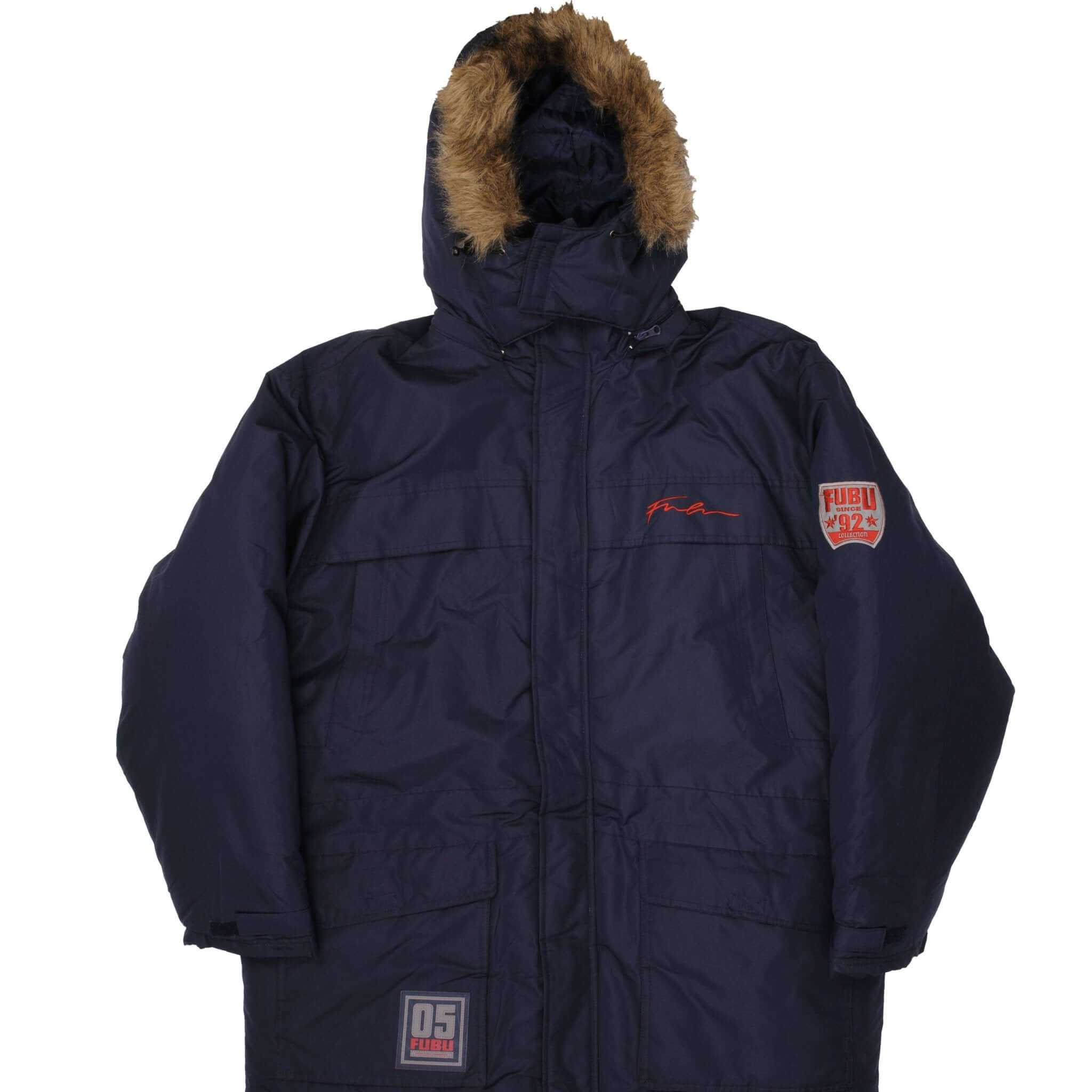 Vintage FUBU Winter Parka Jacket for Men, Size XL – Warm & Stylish Outerwear for Cold Weather, Snow, and Urban Fashion