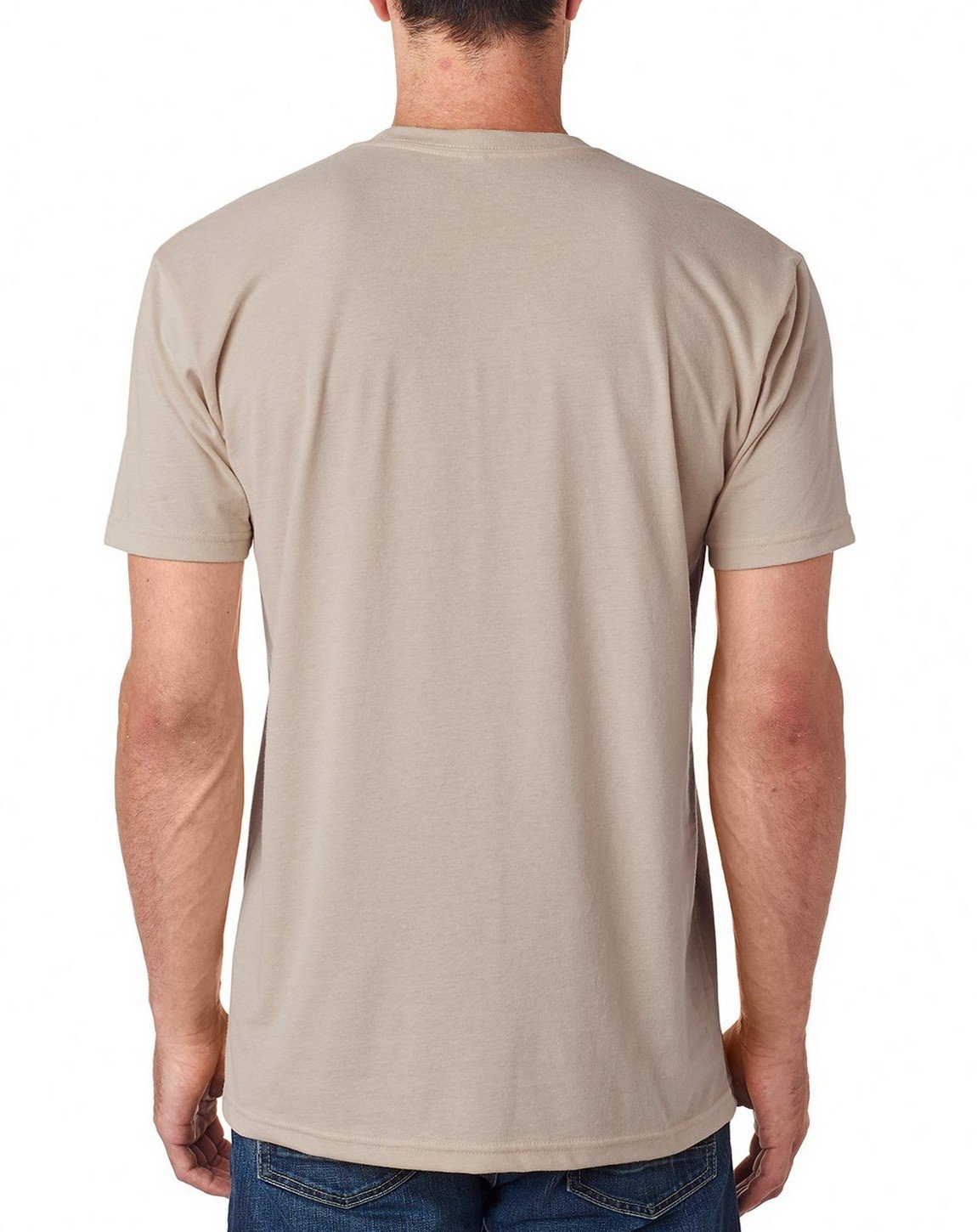 Next Level 6410 Premium Fitted Sueded Crew Neck T-Shirt - Sand Color - X-Small | Soft Comfortable Casual Wear for Everyday Outfits & Layering