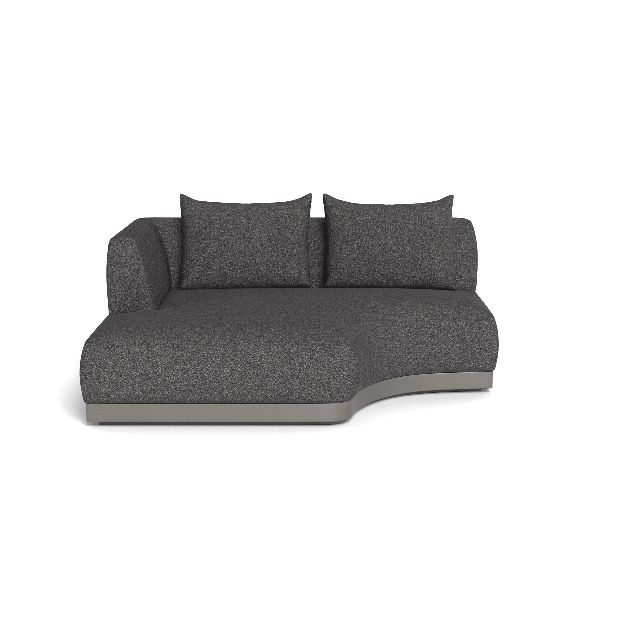 Amalfi Curved Chaise Lounge Left - Modern Outdoor Patio Furniture for Poolside Relaxation & Garden Decor