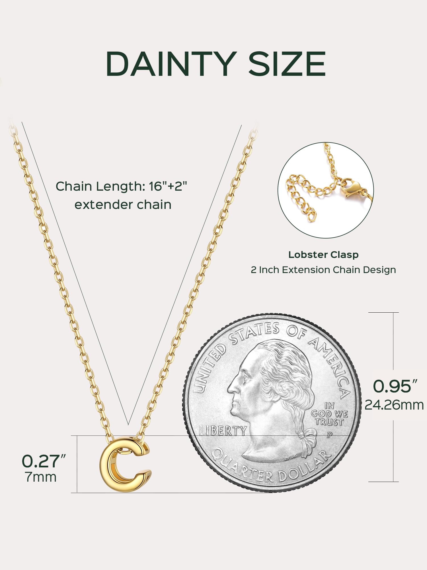 ChicSilver 925 Sterling Silver Initial Necklace for Women - Dainty Personalized Letter Pendant Jewelry - Elegant Gift with Gift Box - Perfect for Birthdays, Anniversaries & Everyday Wear
