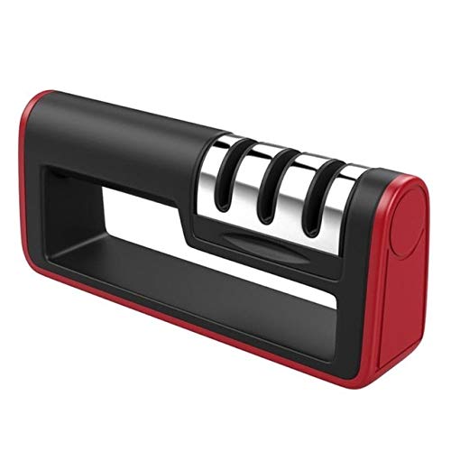 4-in-1 Multi-functional Knife Sharpener - Handheld Kitchen Tool with Tungsten, Diamond & Ceramic Whetstone for Home & Professional Use | Perfect for Chefs, Camping & Outdoor Cooking (Color: B)