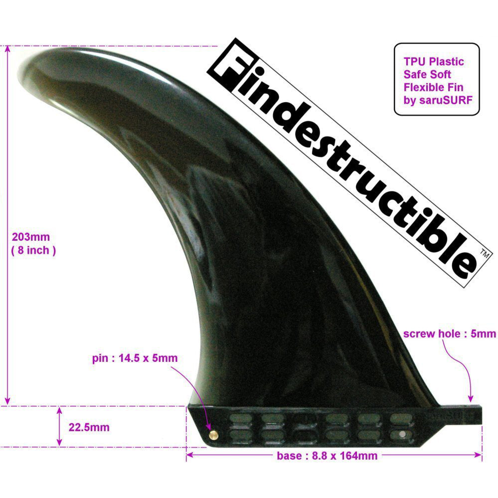 Durable Safety Flex Fin with Tool-Free Screws for Surfboards - Perfect for Surfing, Bodyboarding & Water Sports Accessories