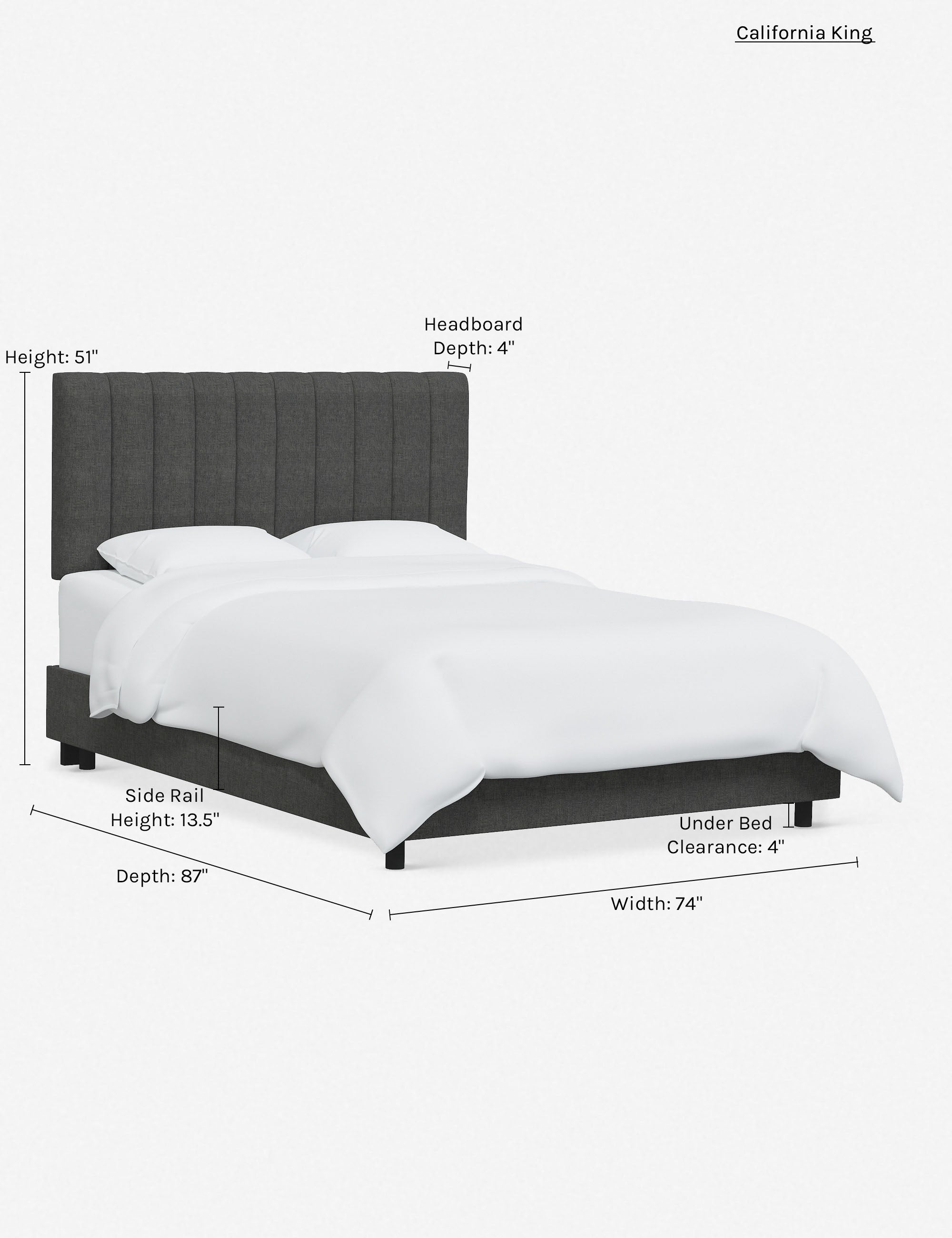 Stylish and Comfortable Aliyah Bed - Queen Size Platform Bed Frame with Upholstered Headboard for Modern Bedrooms | Perfect for Master Bedroom, Guest Room, or Apartment