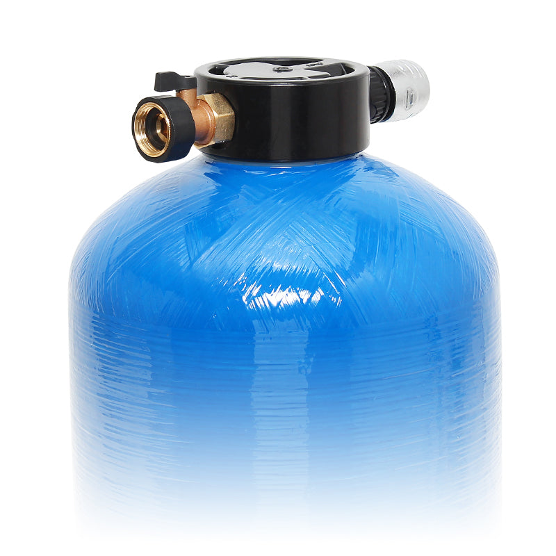 0.5 Cubic Foot Fiberglass Water Storage Tank with Cap and Riser - Ideal for Residential, Commercial, and Industrial Water Filtration Systems