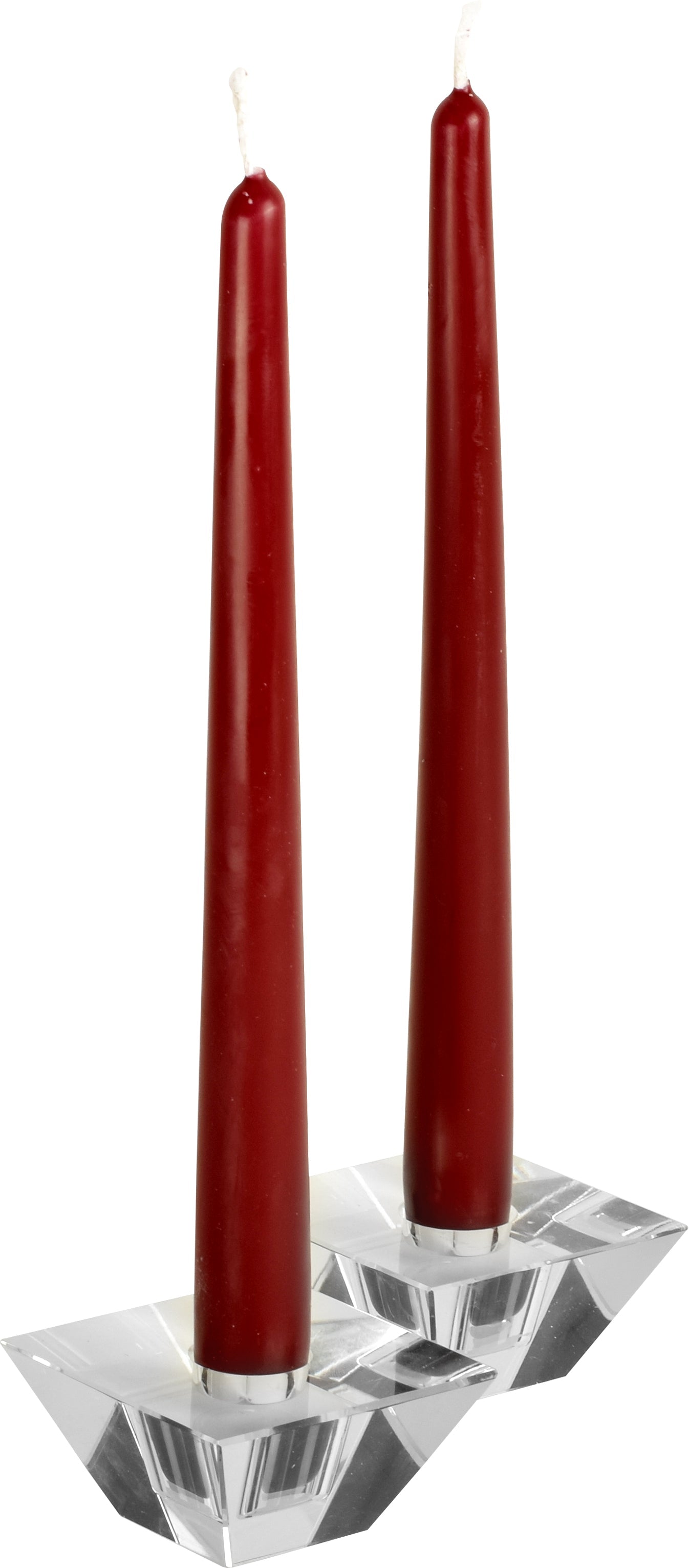 12 Inch Burgundy Taper Candles - Premium Long-Lasting Dinner Candles for Weddings, Romantic Dinners & Home Decor (Set of 6)