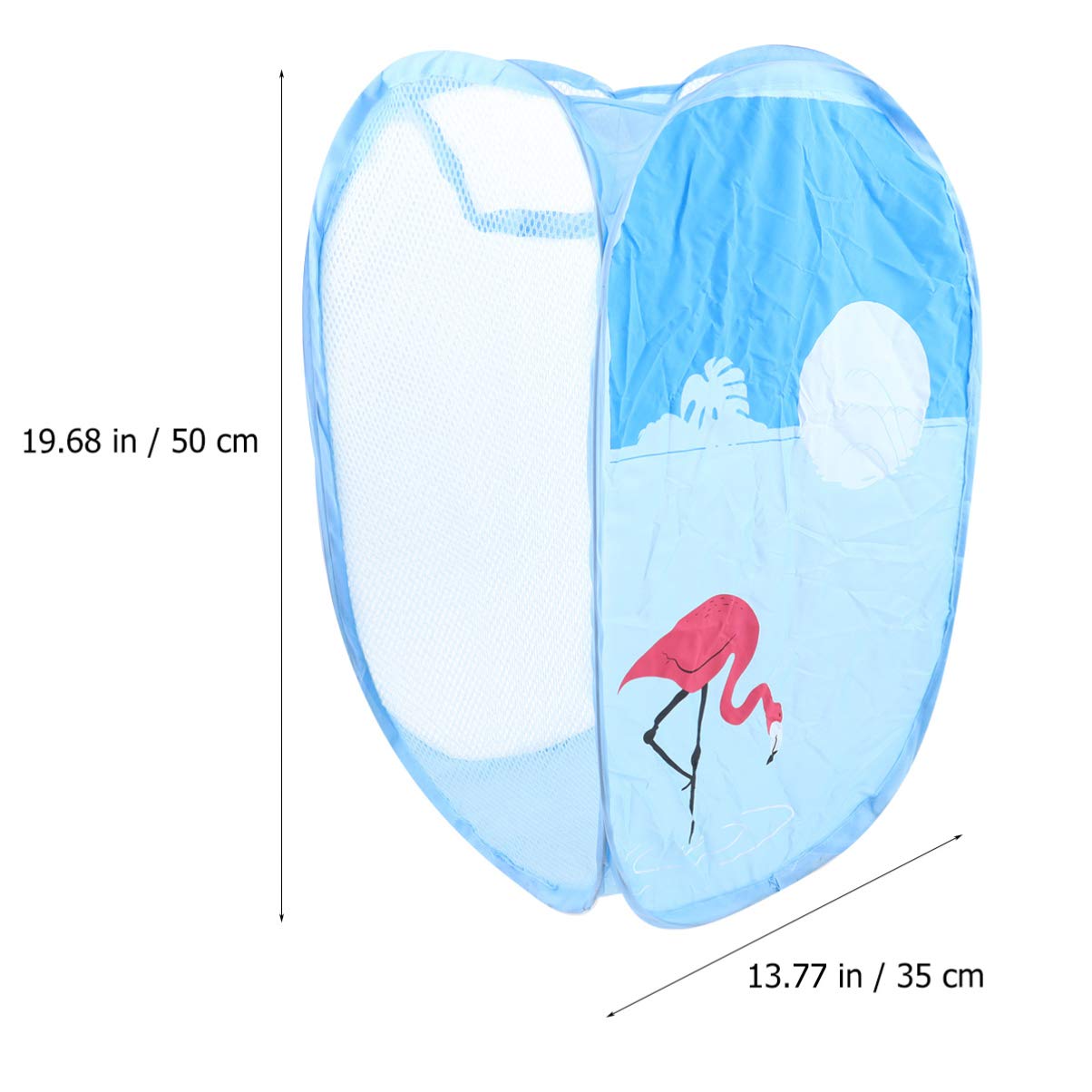 Cabilock 1-Piece Mesh Laundry Basket with Handles - Foldable Storage Bin for Clothes, Toys & Groceries | Portable Dirty Clothes Hamper for Home, Dorm & Travel Use