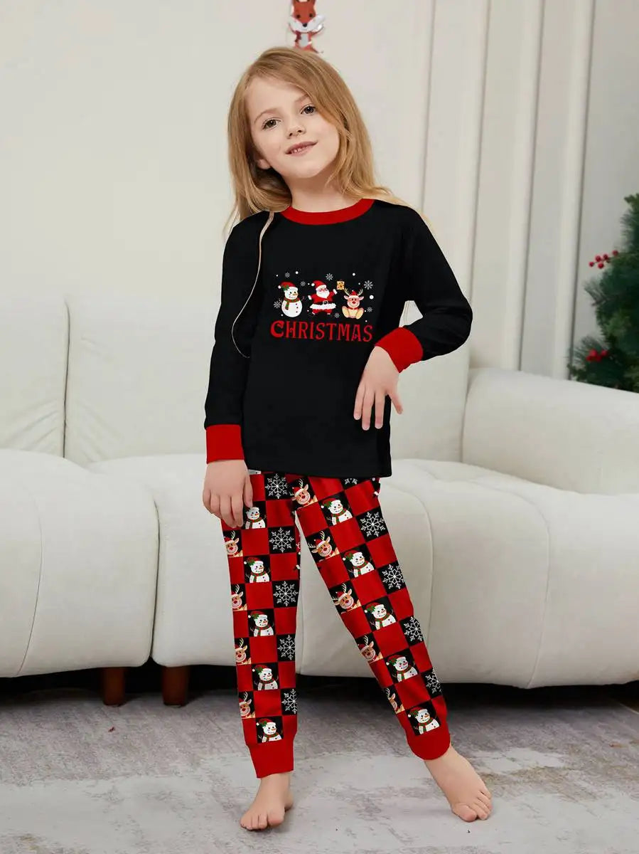Christmas Matching Family Pajamas Set - Santa Claus, Snowman & Reindeer Holiday Pjs for Family Photos, Christmas Morning & Cozy Winter Nights