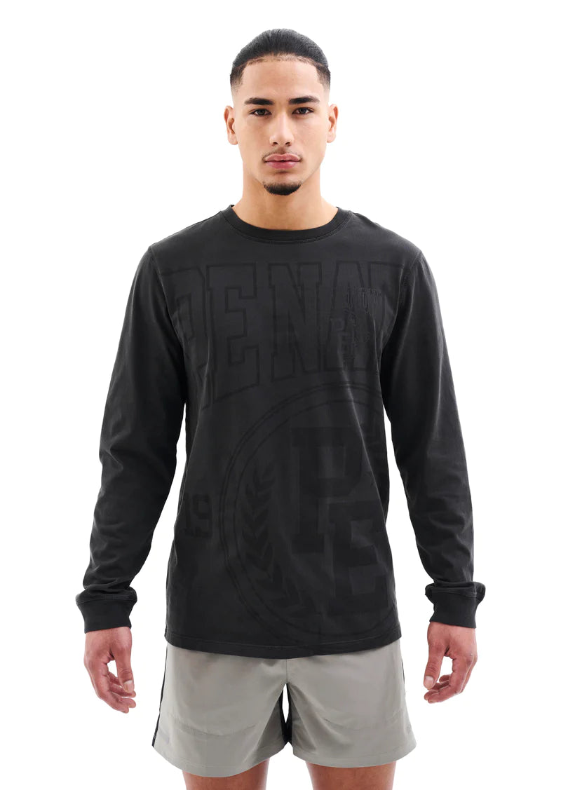 ACE HIGH Long Sleeve T-Shirt in Black | Premium Cotton Men's Casual Tee for Everyday Wear & Street Style