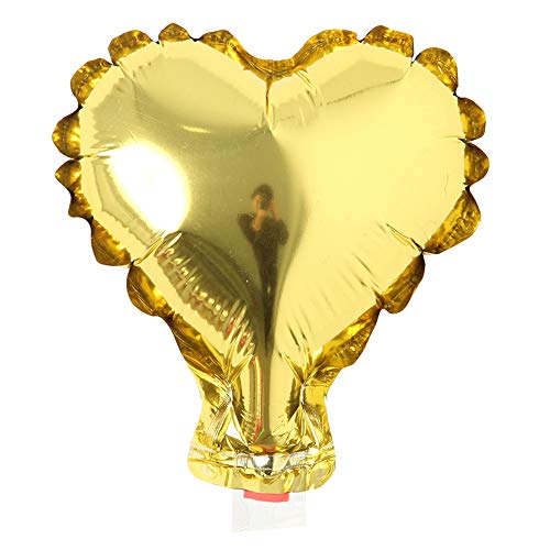 5pcs 5 Inch Gold Heart