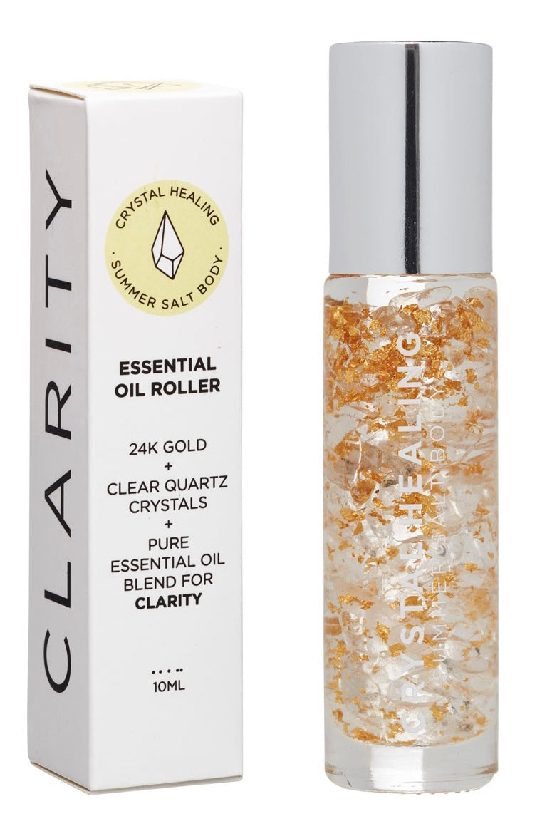 10ml Essential Oil Roller Bottle for Aromatherapy - Clarity Blend with Lavender & Peppermint - Portable Stress Relief & Focus Booster for Home, Office & Travel