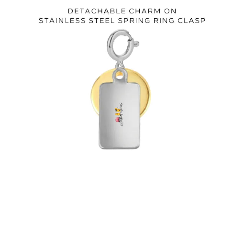 Personalized Engraved Charms with Detachable Clasp - Custom Name Jewelry Gift for Women - Perfect for Necklaces, Bracelets & Keychains - $16.00