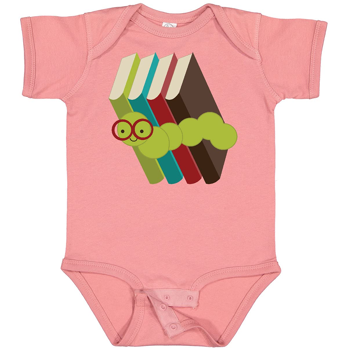 Inktastic Bookworm Baby Bodysuit - Cute Reading-Themed Onesie for Infants & Toddlers - Perfect for Book Lovers, Storytime, and Library Visits