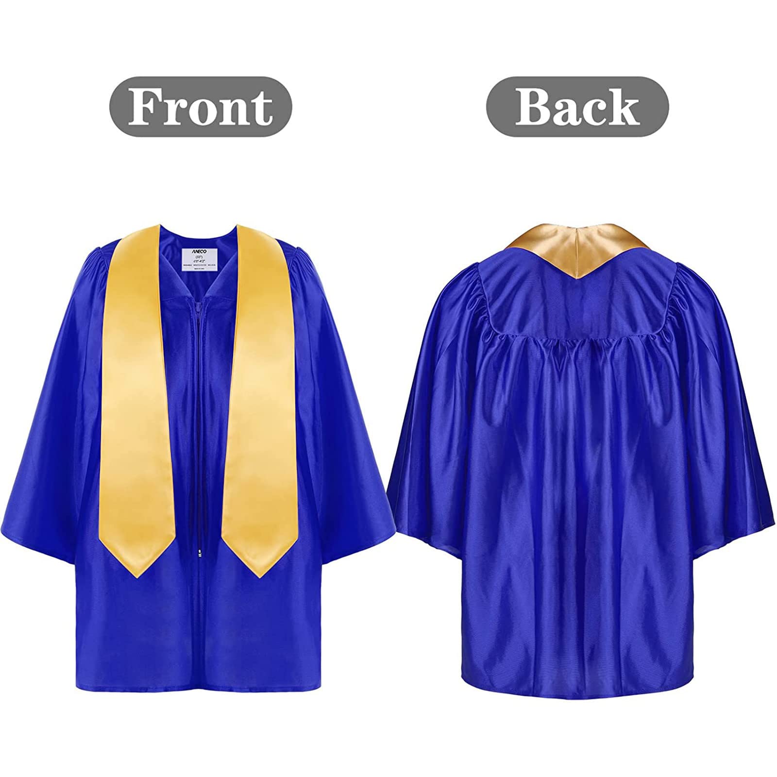 2024 Kids Graduation Cap and Gown Set with Tassel - Preschool & Kindergarten Graduation Dress Up Outfit for Ceremony & Photo Shoots