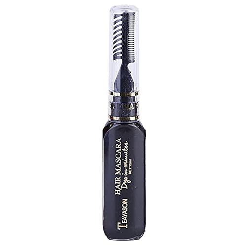 Professional Temporary Hair Color Gel & Comb Kit - Black Salon-Grade DIY Hair Dye Mascara for Quick Hairstyle Changes | Perfect for Cosplay, Halloween, Parties & Daily Fashion Looks