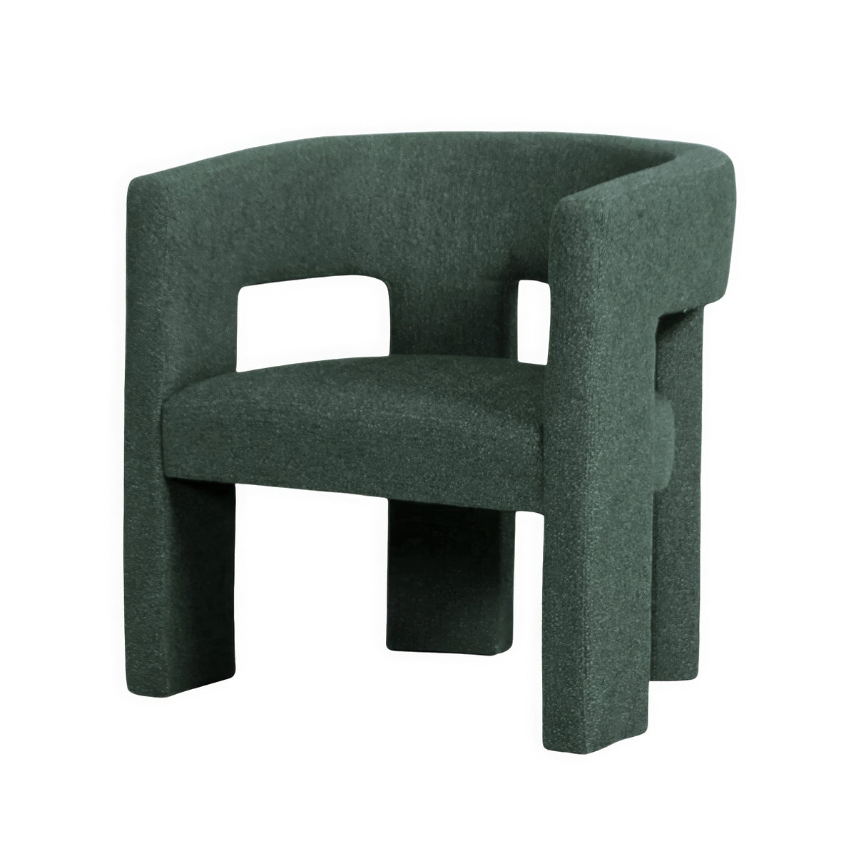 Urban Road Bella Armchair - Modern Accent Chair for Living Room, Bedroom & Office - Stylish Upholstered Armchair with Wooden Legs - Perfect for Reading, Relaxing & Home Decor