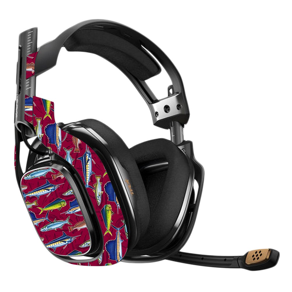 Astro A40 3rd Generation Gaming Headset Skin - Saltwater Collage Vinyl Decal Wrap Cover | Protective & Durable | Easy to Apply & Remove | Made in USA | Perfect for Gaming, Streaming & Esports Tournaments