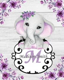 Purple Floral Elephant3