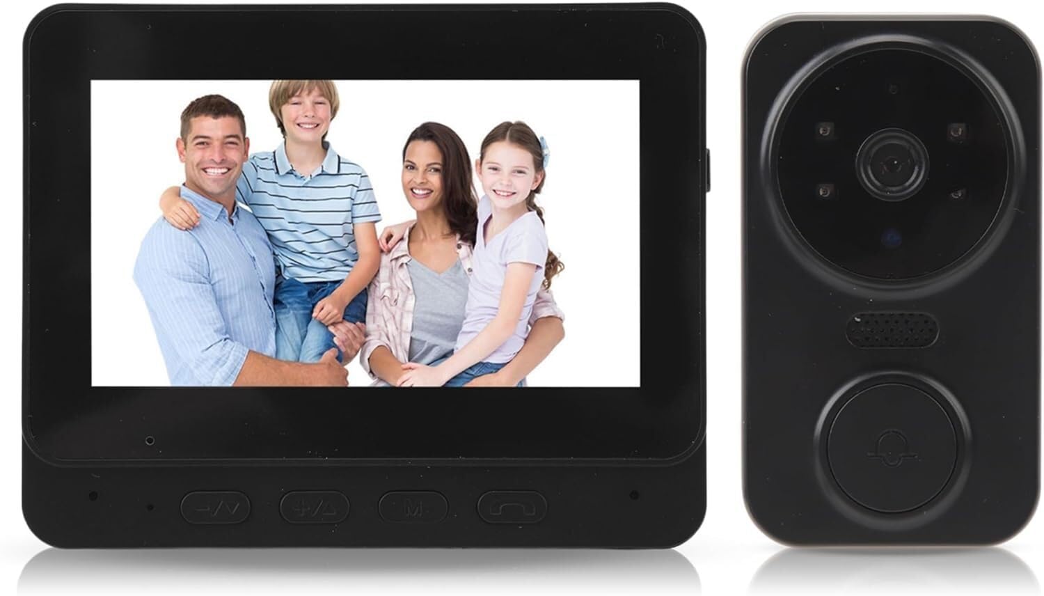 New Wireless Video Doorbell Camera with Monitor - 2-Way Audio, HD Night Vision, Outdoor Security Intercom System for Home Surveillance | Perfect for Front Door Monitoring & Package Delivery Alerts