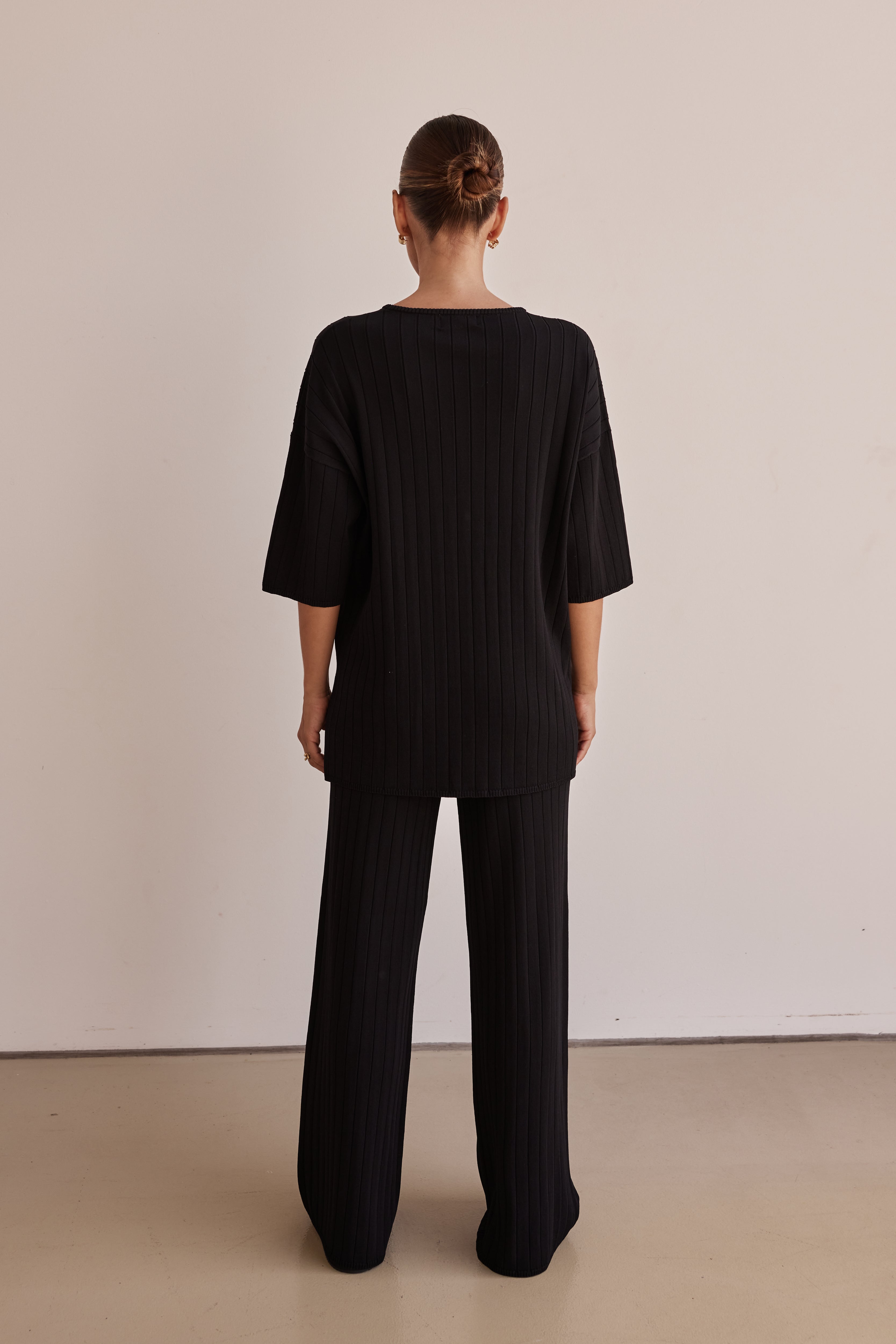 Venice Knit Top for Women - Soft & Comfortable Black Knit Shirt - Perfect for Casual Wear, Office & Date Nights