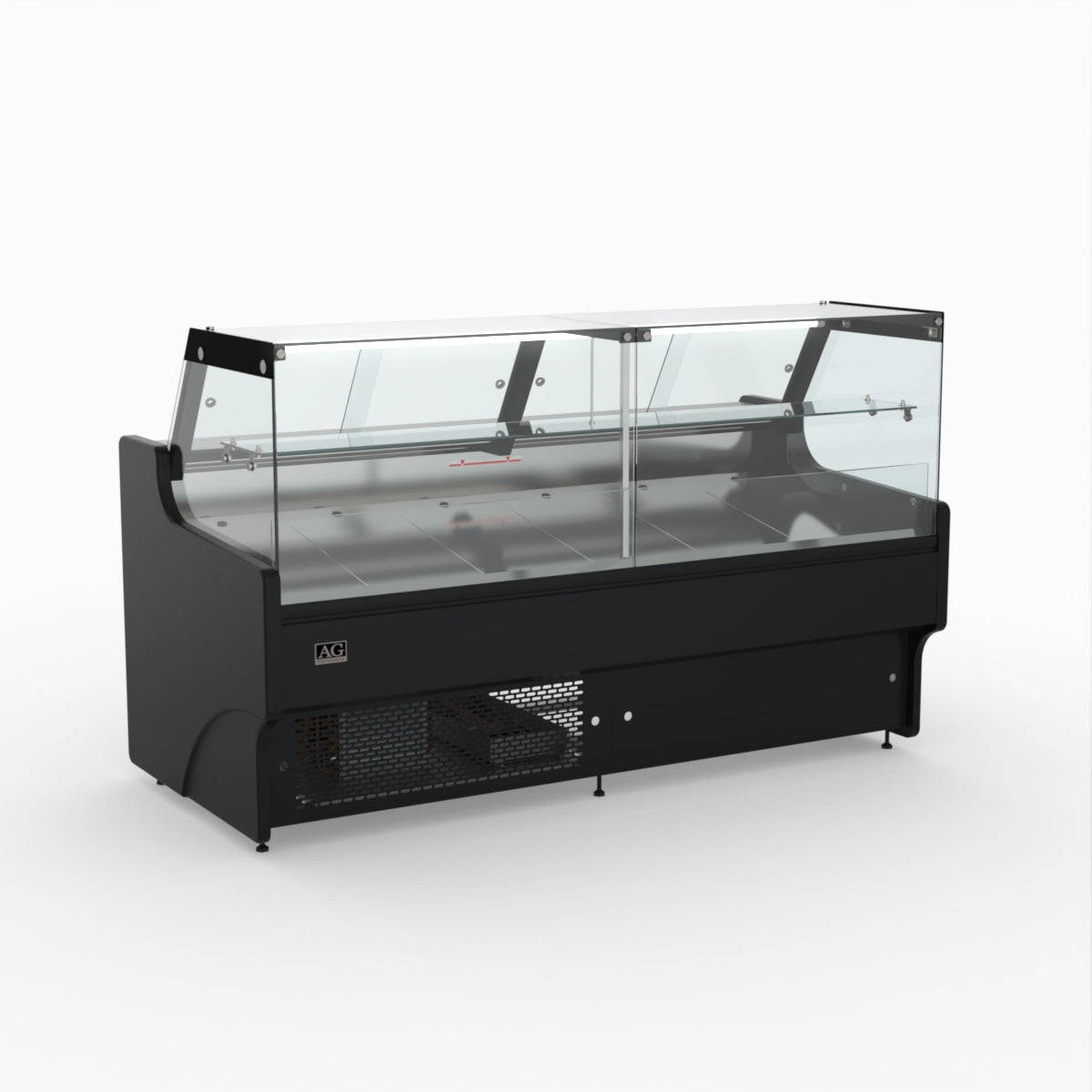 2 Meter AG Deli Showcase Glass Display Case - Perfect for Supermarkets, Delis & Bakeries to Showcase Fresh Food & Pastries