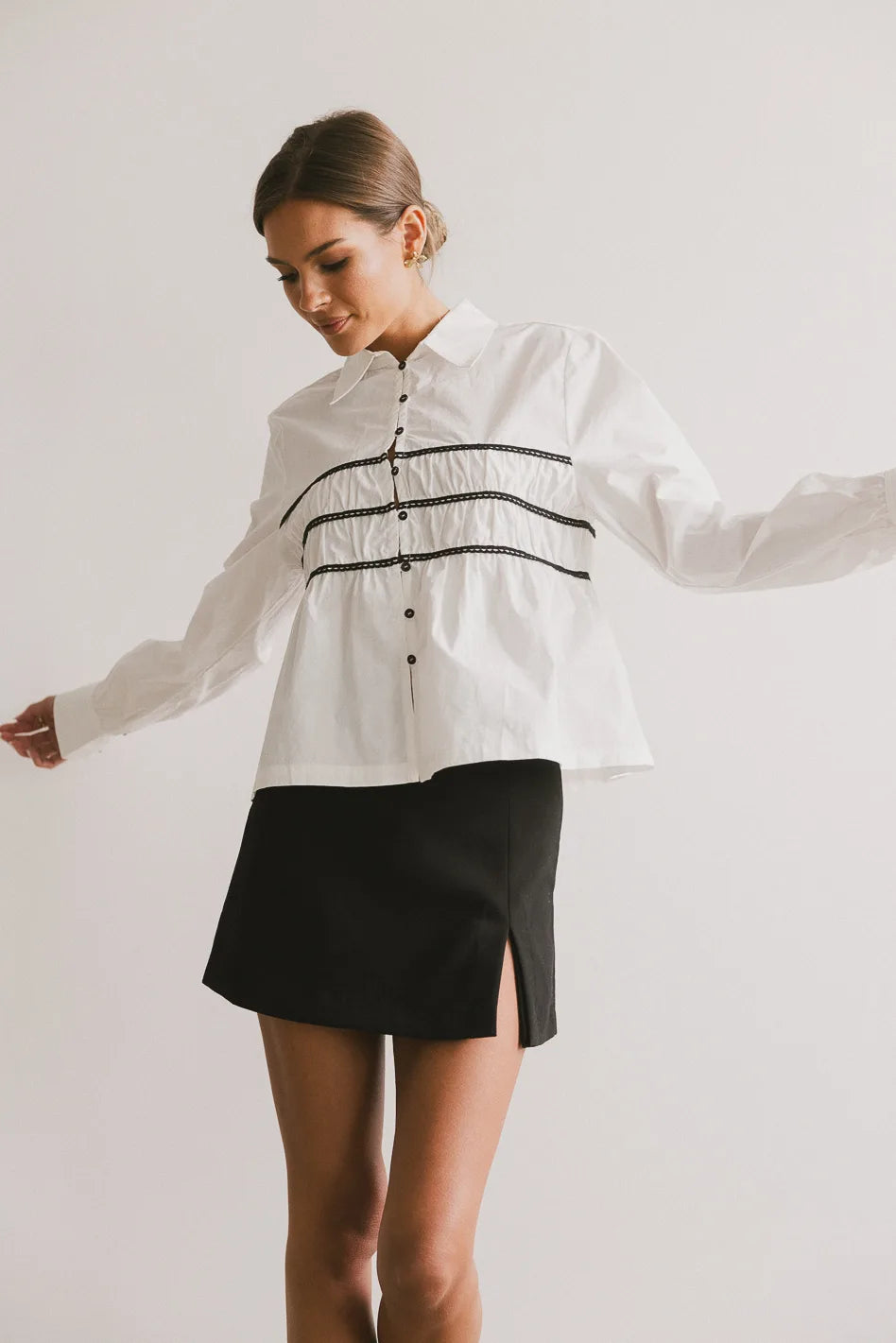 Effie Collared Blouse for Women - Elegant Office & Casual Wear - Perfect for Work, Business Meetings & Everyday Outfits