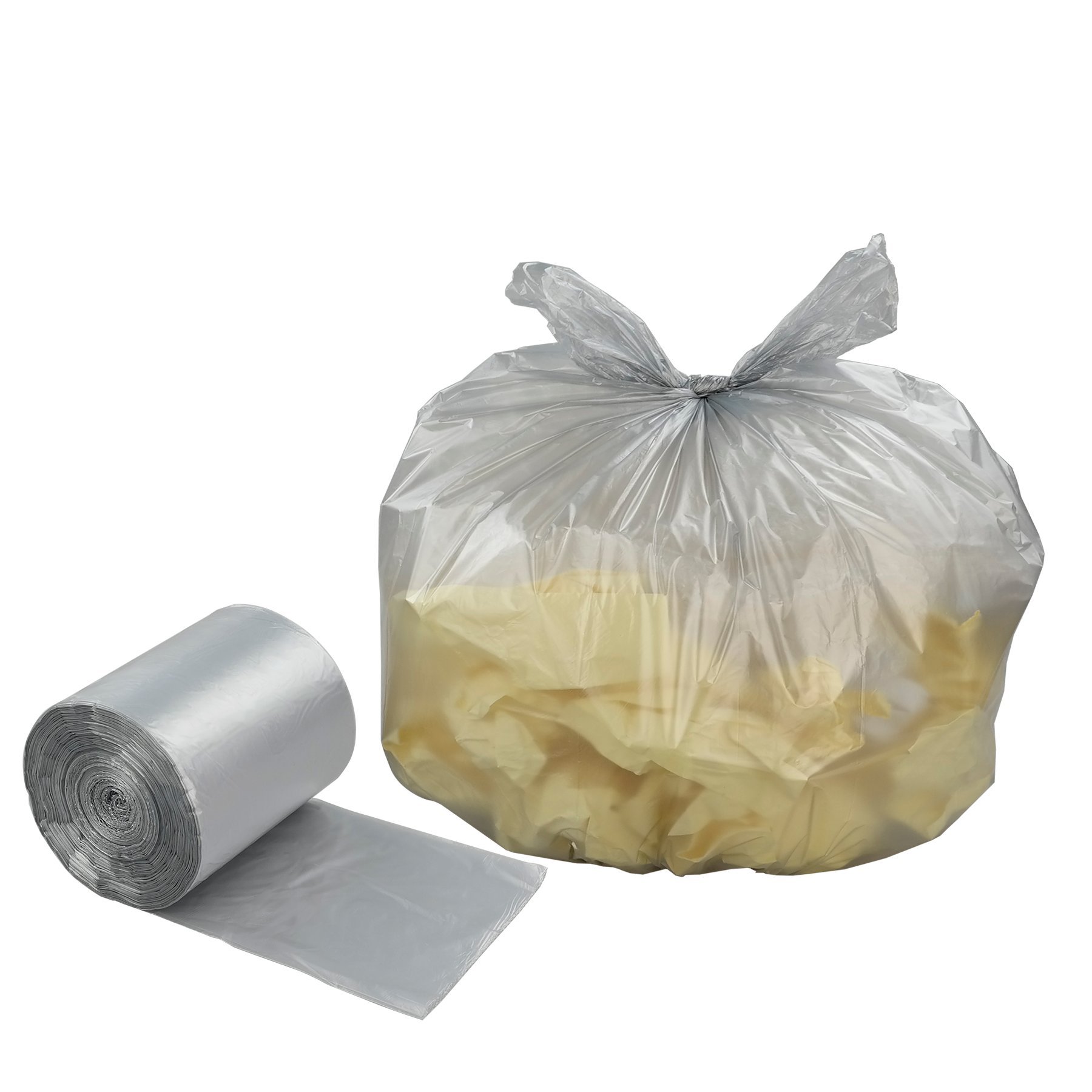 Anbers 1.2 Gallon Small Trash Can Liners - 140 Count, Grey - Perfect for Bathroom, Office, Bedroom & Kitchen Waste Baskets