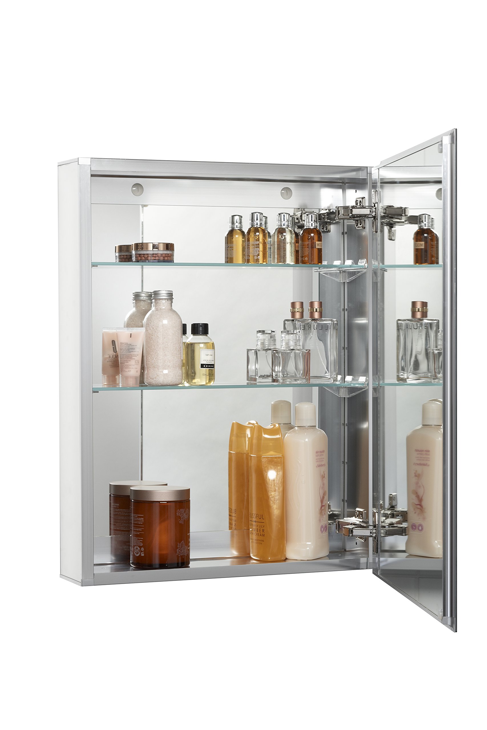 Croydex Langley Single Door Aluminum Cabinet with Hang N Lock Fitting System - 20