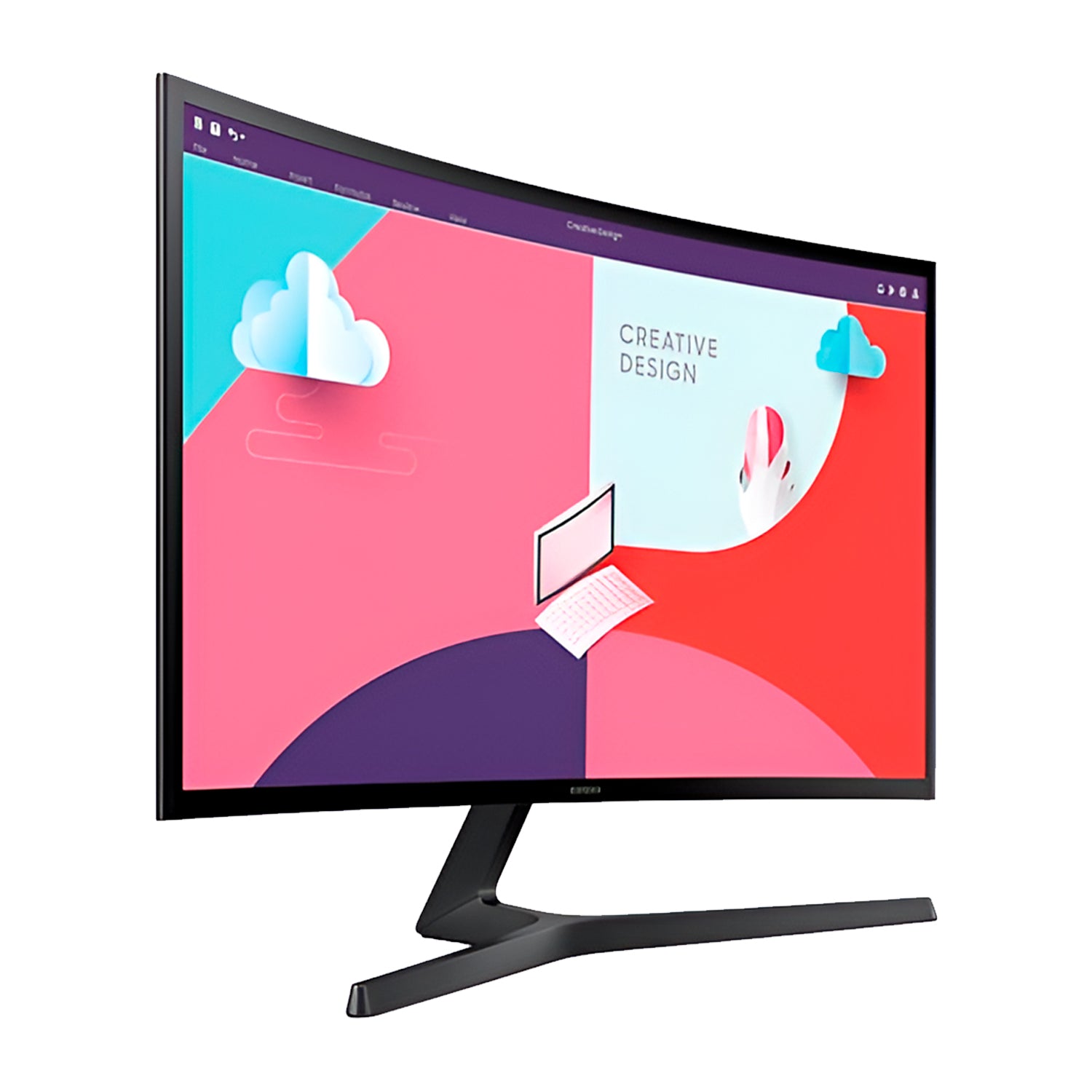 Samsung 27 Inch Curved Monitor - FHD 1080p, 75Hz Refresh Rate, 5ms Response Time, AMD FreeSync - S27C360EAL for Gaming, Office Work & Home Entertainment