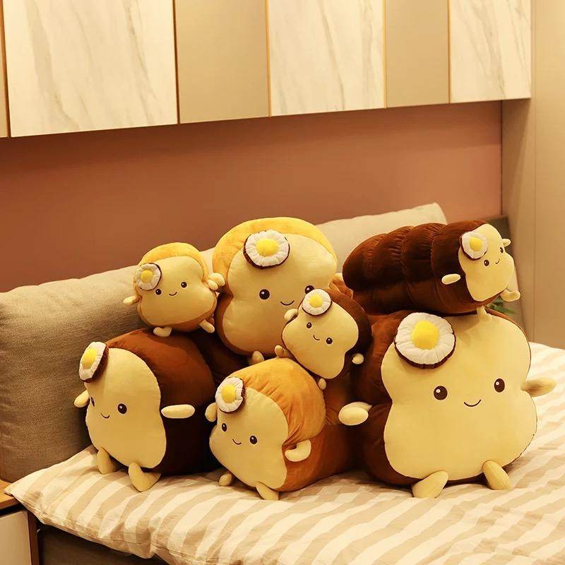 Lola The Loaf: Adorable Kawaii Bread Plush Toy - Perfect for Cute Home Decor, Anime Lover Gifts & Cozy Bedroom Snuggles