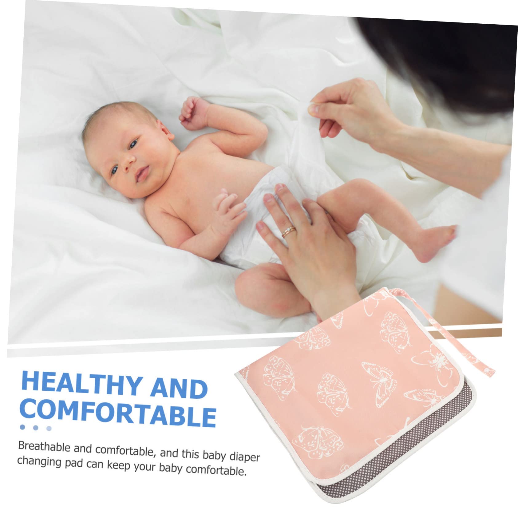 Totority 3-Piece Portable Baby Changing Mat Set - Soft Polyester Cotton Diaper Changing Pad for Newborns & Infants - Perfect for Travel, Nursery, and On-the-Go Diaper Changes
