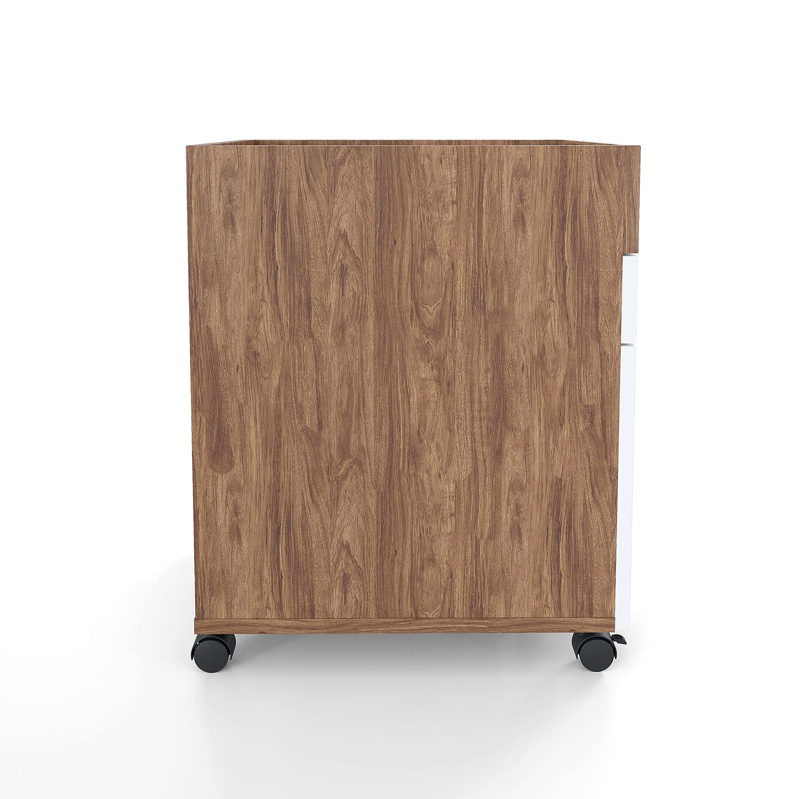 2-Drawer Vertical File Cabinet with Wheels - Mobile Pedestal Storage for Office Documents & Supplies - Perfect for Home Office, Classroom, or Workspace Organization