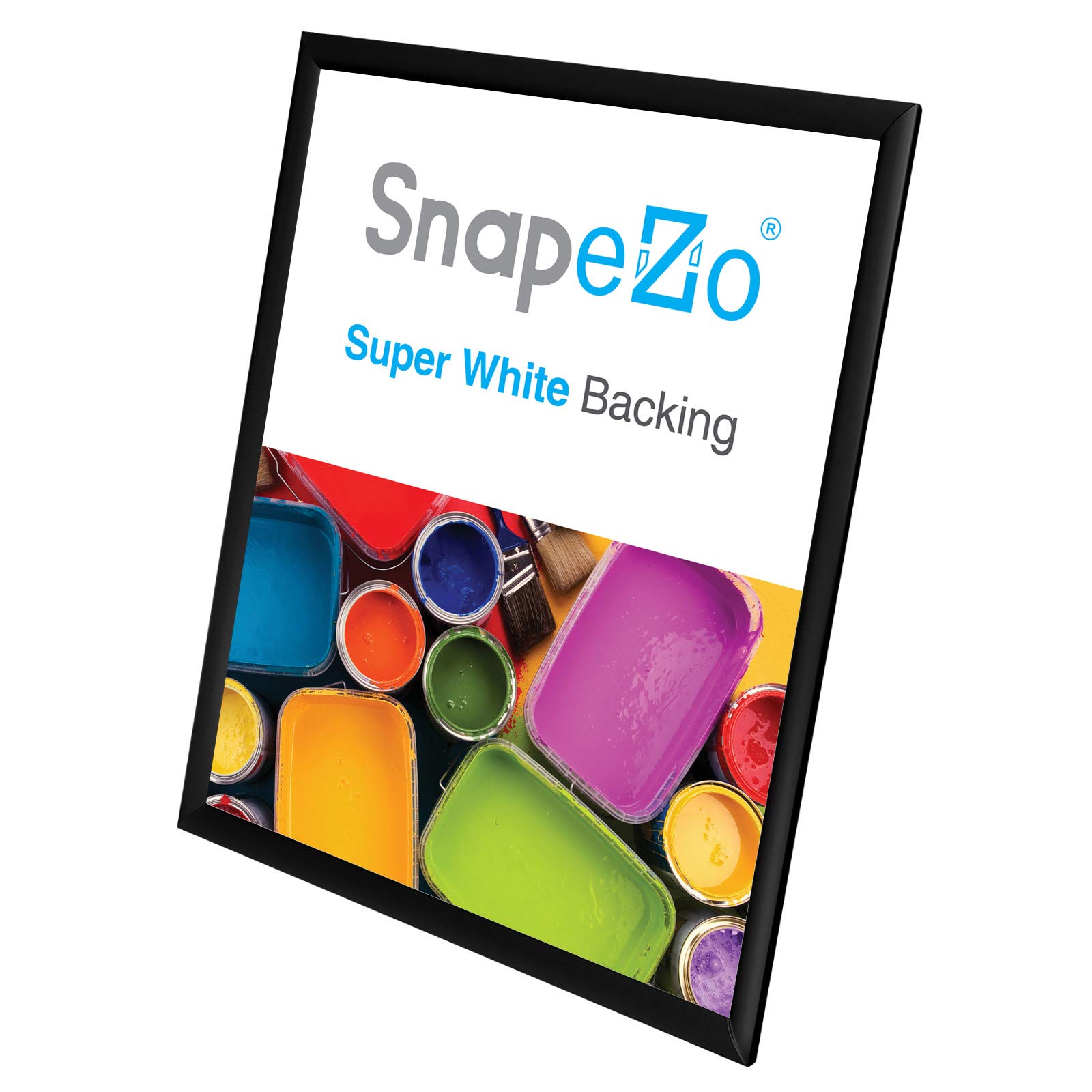 SnapeZo 10-Pack 22x28 Inches Black Poster Frames - Front Loading Snap Frames with 1 Inch Aluminum Profile - Wall Mounted Picture Frames for Posters, Artwork, Photos - Perfect for Home, Office, Gallery & Retail Displays
