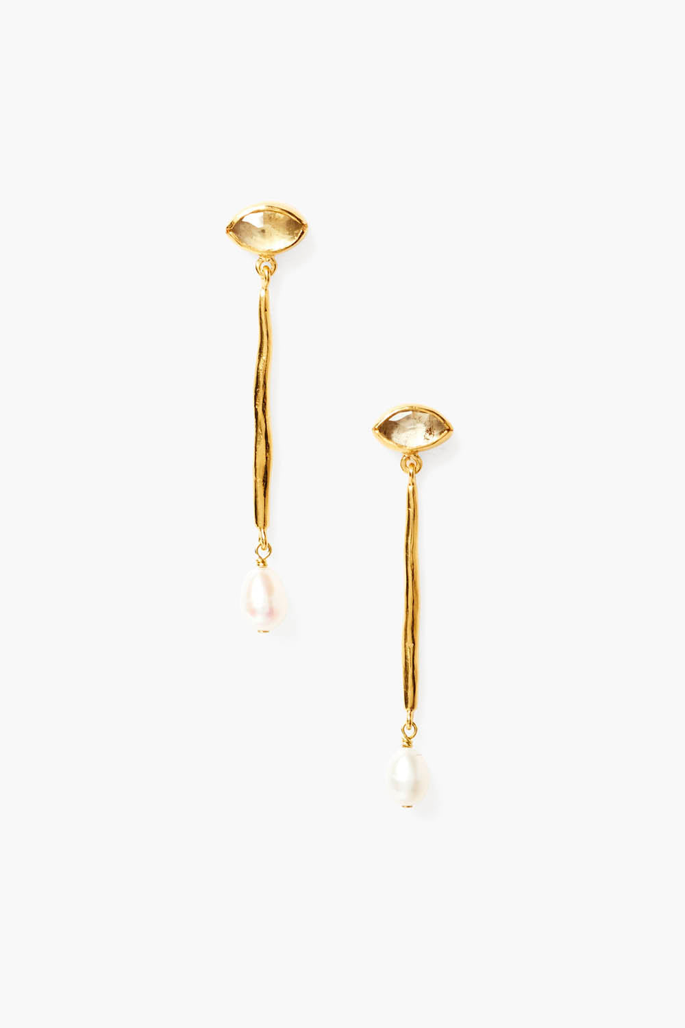 Lucia Evil Eye Earrings Citrine - Protection Jewelry for Women, 925 Sterling Silver Dangle Earrings - Perfect for Everyday Wear, Gift Giving & Spiritual Healing