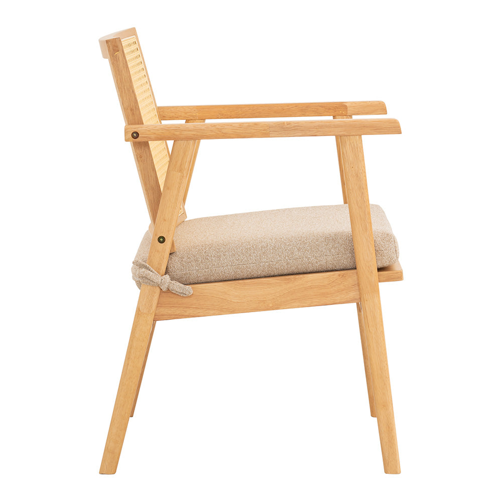 KEKO Modern Lounge Chair - Natural Wood Accent - Perfect for Living Room, Bedroom, or Office Relaxation