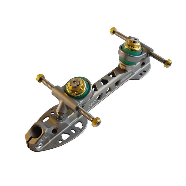 Roll Line EVO Skate Frame - Premium Inline & Roller Skate Frames for Speed Skating & Artistic Rollerblading - Durable Aluminum Alloy Construction for Smooth Performance on Indoor & Outdoor Rinks