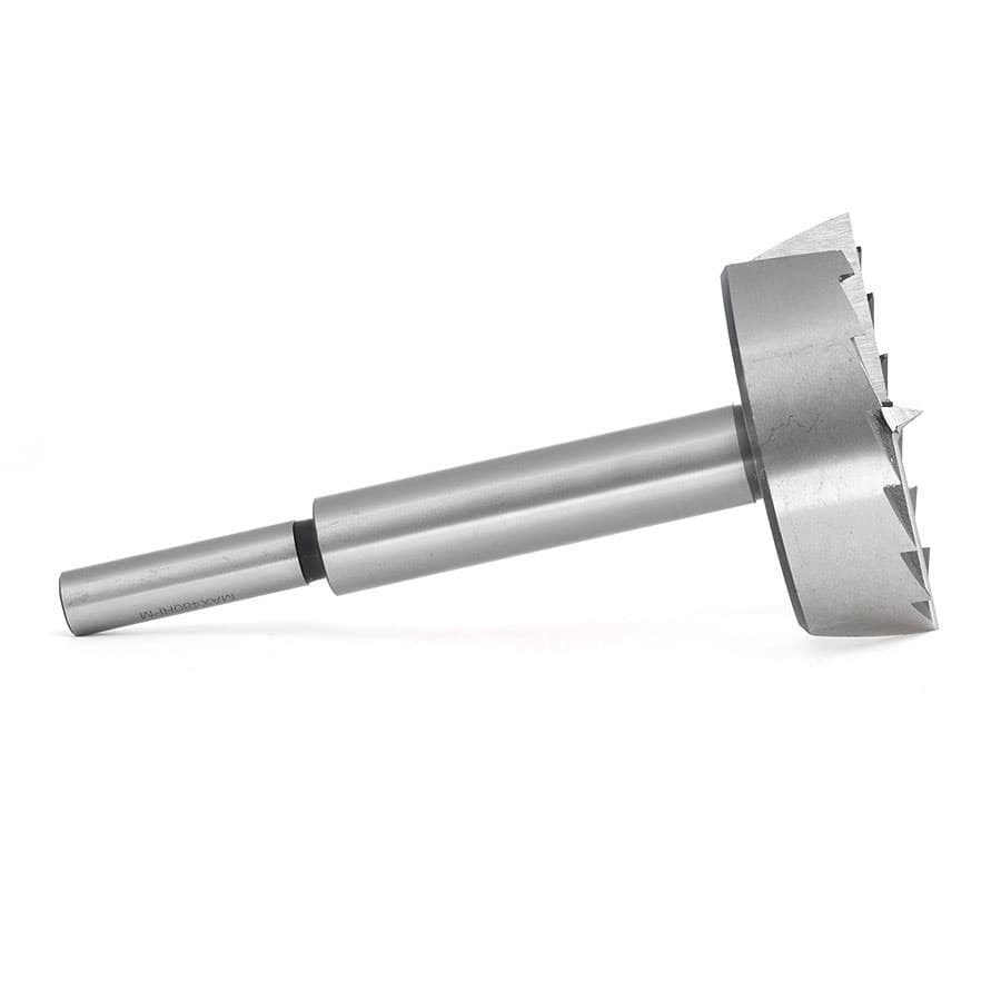 Amana Tool FO 560 Multi-Tooth Forstner Bit - 3-1/8 Inch Diameter, 1/2 Inch Shank - Perfect for Woodworking, Cabinet Making & Furniture Construction