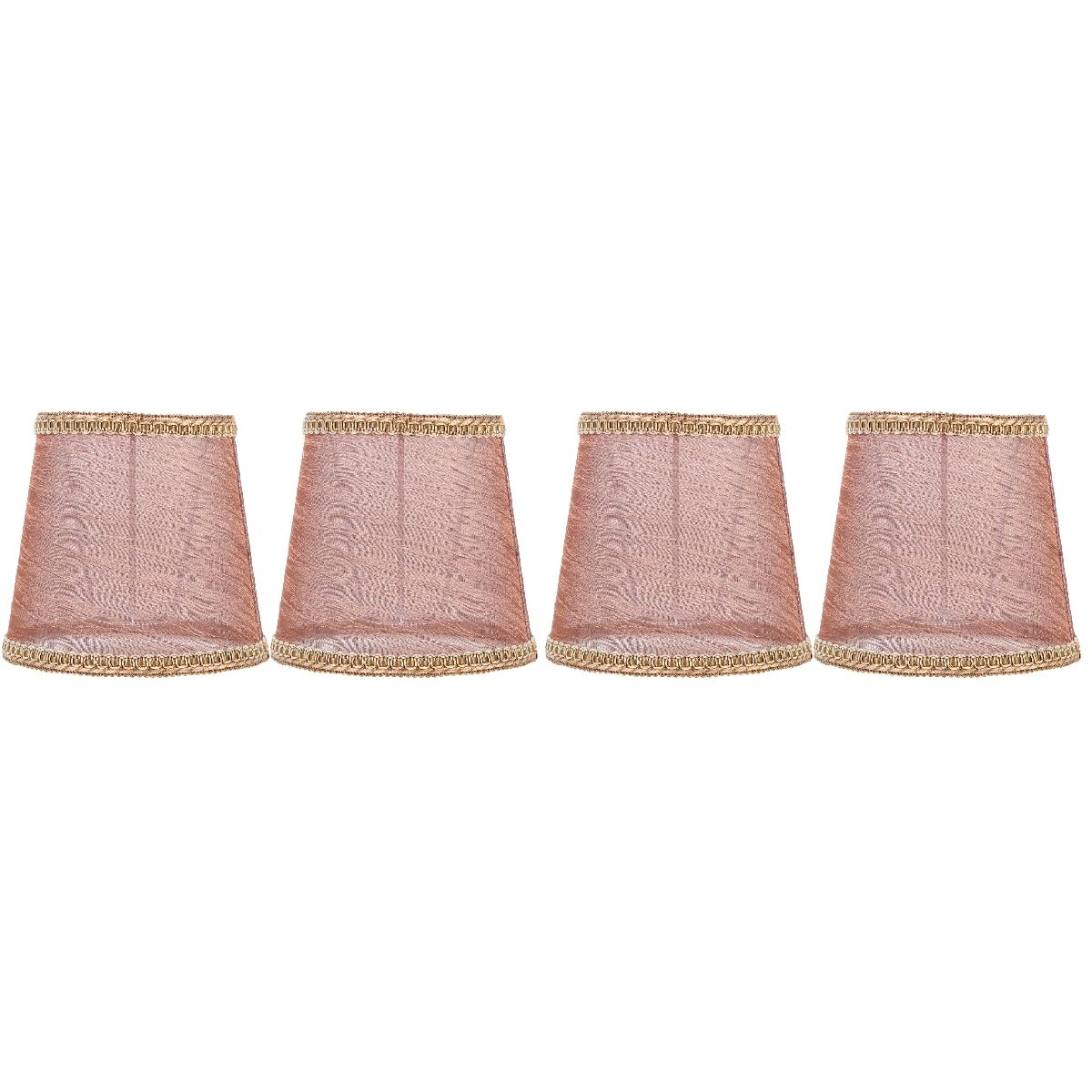 4-Pack Ibasenice Chandelier Covers - Transparent Cloth Lamp Shades for Elegant Lighting | Perfect for Dining Room, Bedroom & Living Room Decor