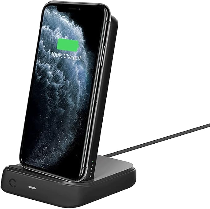 Cygnett ChargeUp Duo 10000mAh Wireless Power Bank with Charging Dock - Fast Portable Charger for iPhone, Samsung & AirPods - Perfect for Travel, Office & Home Use