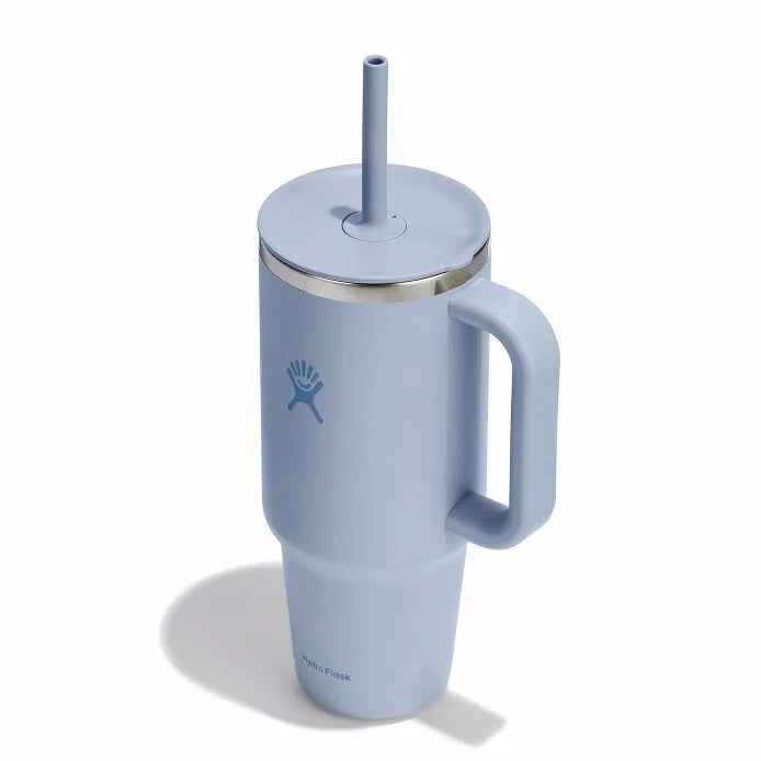 40 oz Insulated Stainless Steel Travel Tumbler with Lid & Straw - Leakproof Hot & Cold Water Bottle for Coffee, Gym, Hiking, Camping and Outdoor Activities