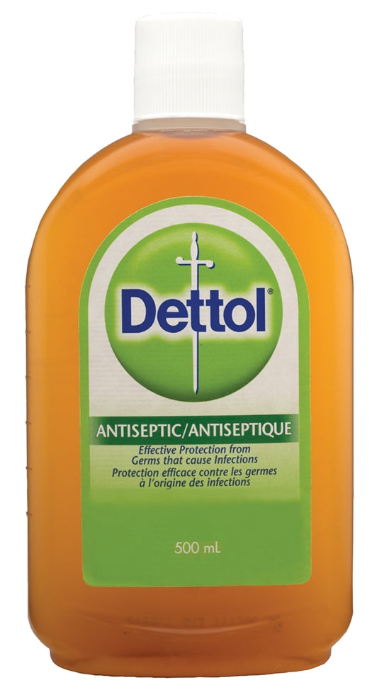 Dettol Antiseptic Disinfectant Liquid - 500 mL Bottle | First Aid, Wound Care & Home Hygiene