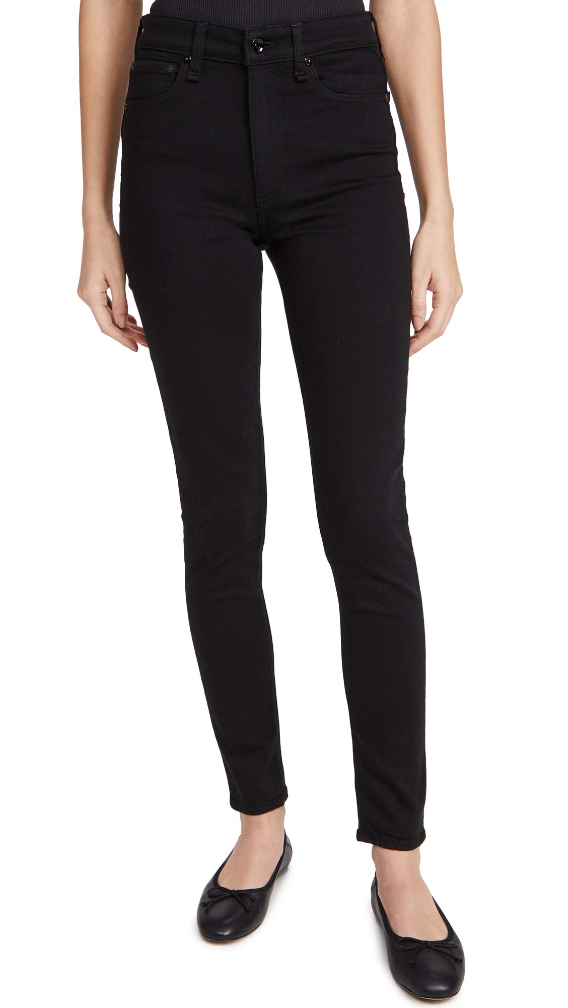 rag & bone Women's Nina High Rise Skinny Jeans - Stretch Denim Pants for Women, Slim Fit Ankle Jeans with Comfortable Waistband | Perfect for Work, Date Night & Casual Outings