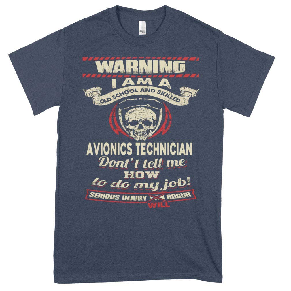 Avionics Technician Graphic T-Shirt - Funny Vintage Job T-Shirts for Men & Women - Cool Work Humor Apparel for Aviation Enthusiasts - Perfect for Casual Wear, Gifts, and Aviation-Themed Events