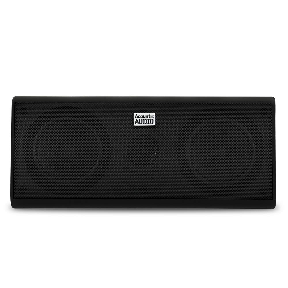 Goldwood Acoustic Audio AA35CB 400W 3-Way Bookshelf Speaker - Black | High Power Center Channel Speaker for Home Theater, Music & Gaming | Perfect for Living Rooms, Home Studios & Entertainment Systems