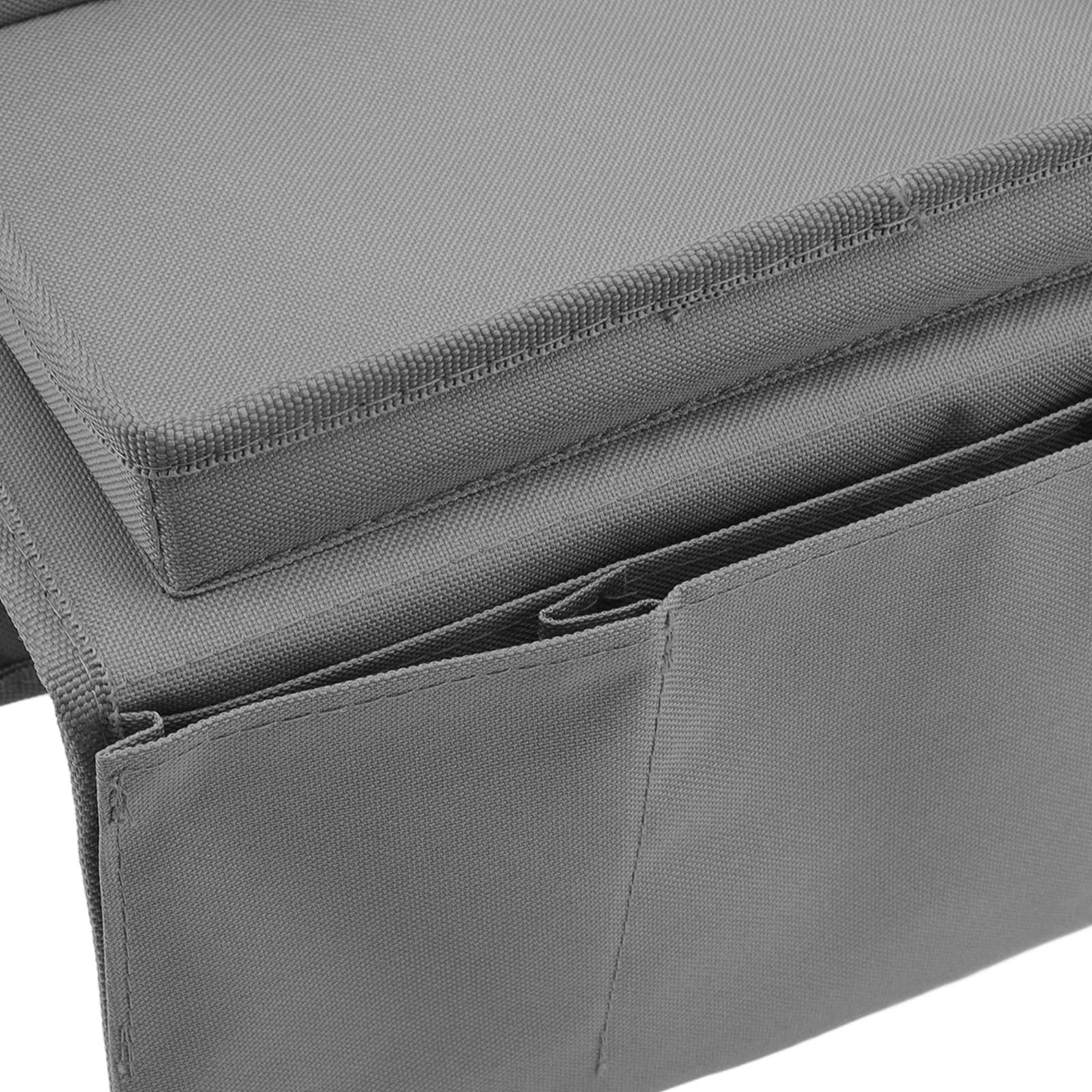 Foldable Sofa Tray with Side Pockets - Adjustable Laptop Table for Couch, Bed, Office - Perfect for Working, Eating, Reading in Living Room or Dorm