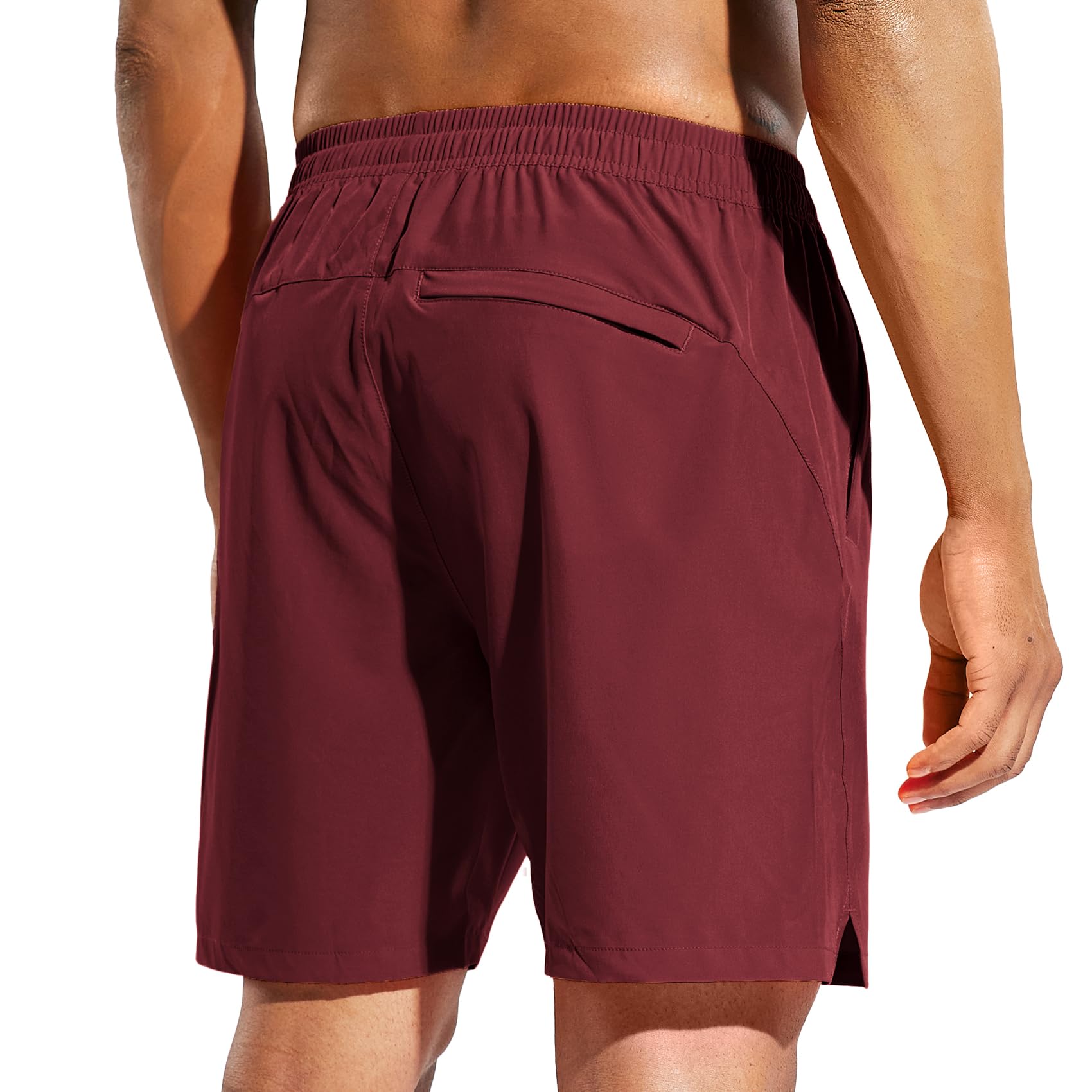 Haimont Men's 7 Inch Athletic Running Shorts - Lightweight Quick Dry Workout Shorts with Zipper Pockets, No Liner - Perfect for Gym, Jogging & Outdoor Sports