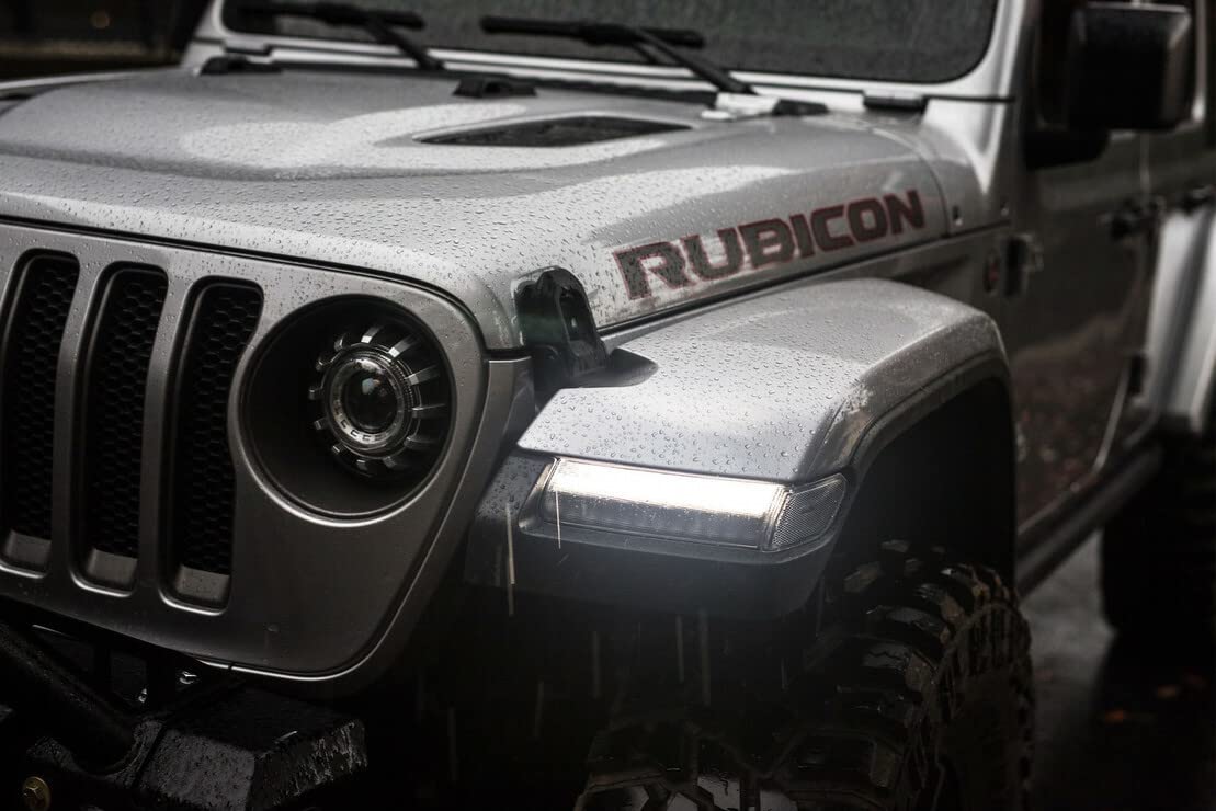Morimoto XB LED Side Markers for Jeep Wrangler JL 2018+ | Plug & Play OEM Replacement | Smoked Lens Performance Upgrade | Complete Pair (LF511) | Perfect for Off-Roading & Night Driving