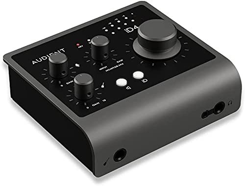 Audient iD4 MKII USB-C Audio Interface Bundle - Professional Studio Recording with Over-Ear Headphones & XLR Mic Cable for Podcasting, Music Production & Home Studio Setup